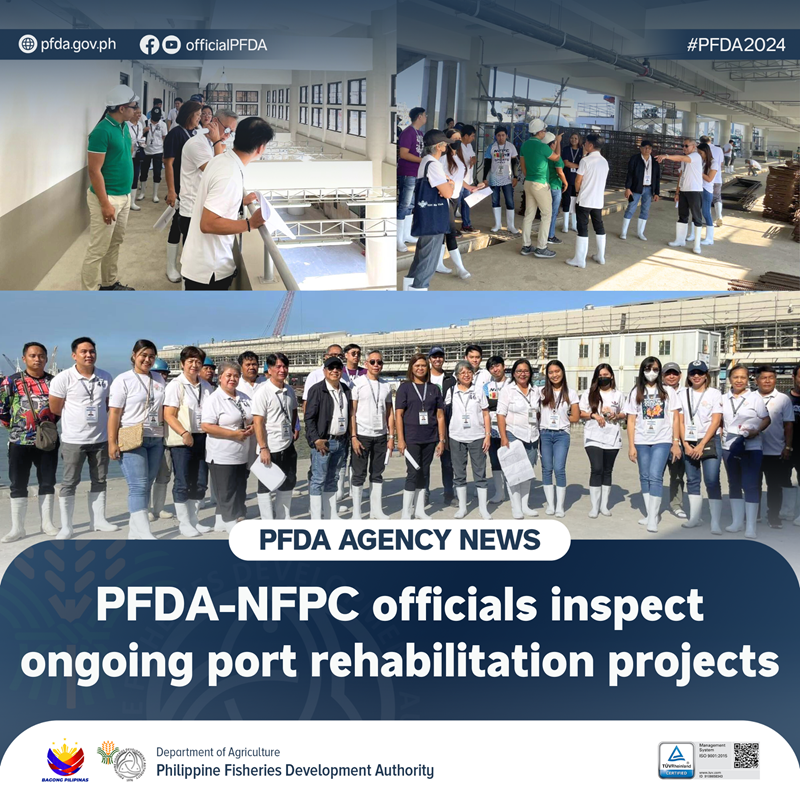 PFDA Agency News 02132024 resized PFDA NFPC officials inspect ongoing port rehabilitation projects