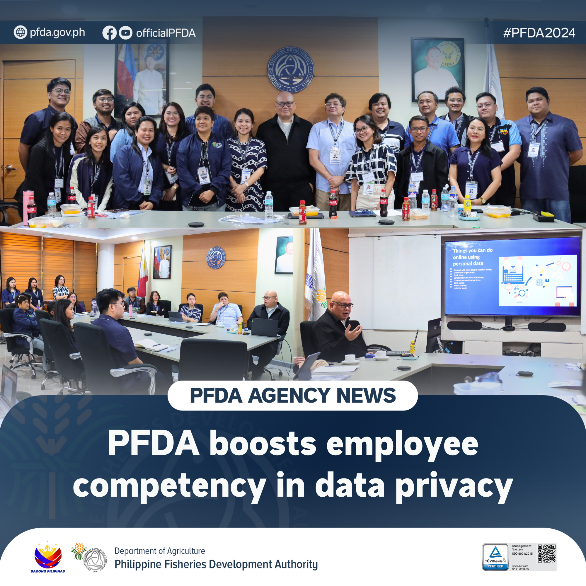 PFDA Agency News 02282024 PFDA boosts employee competency in data privacy