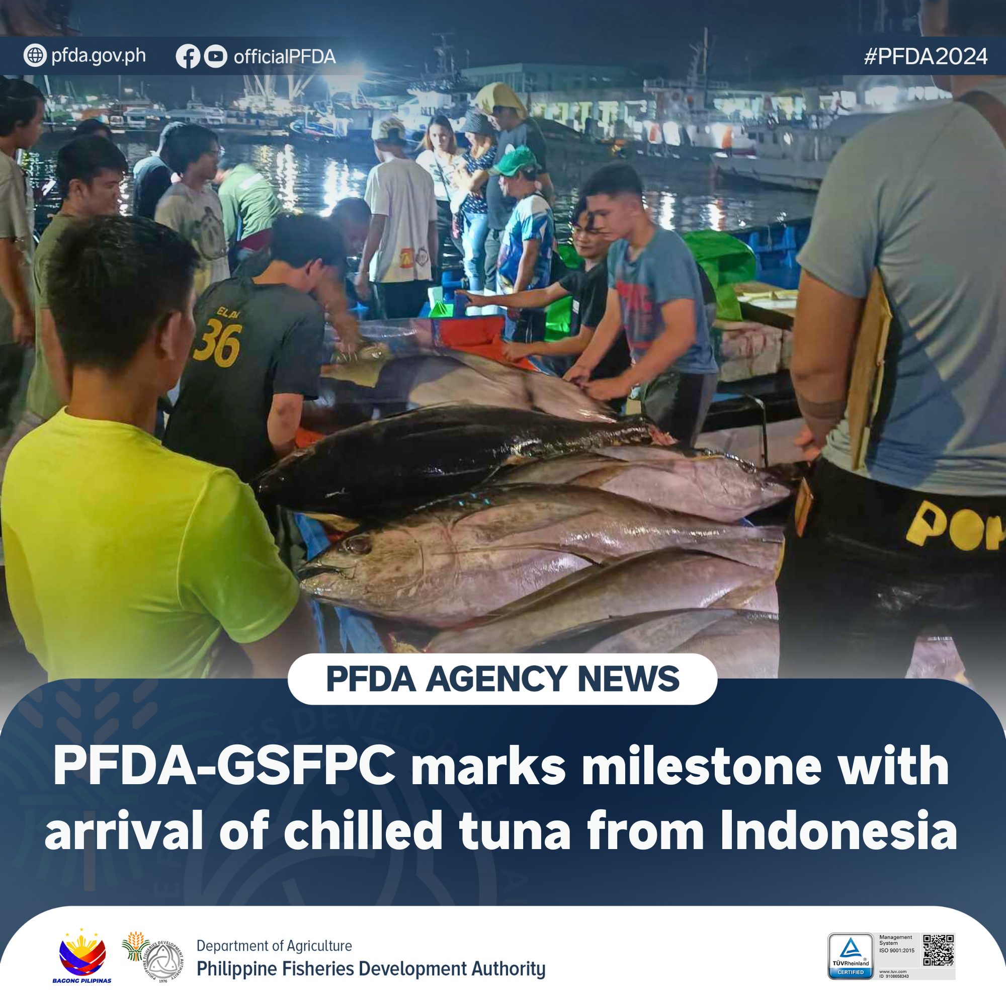 PFDA Agency News 03052024 PFDA GSFPC marks milestone with arrival of chilled tuna from Indonesia