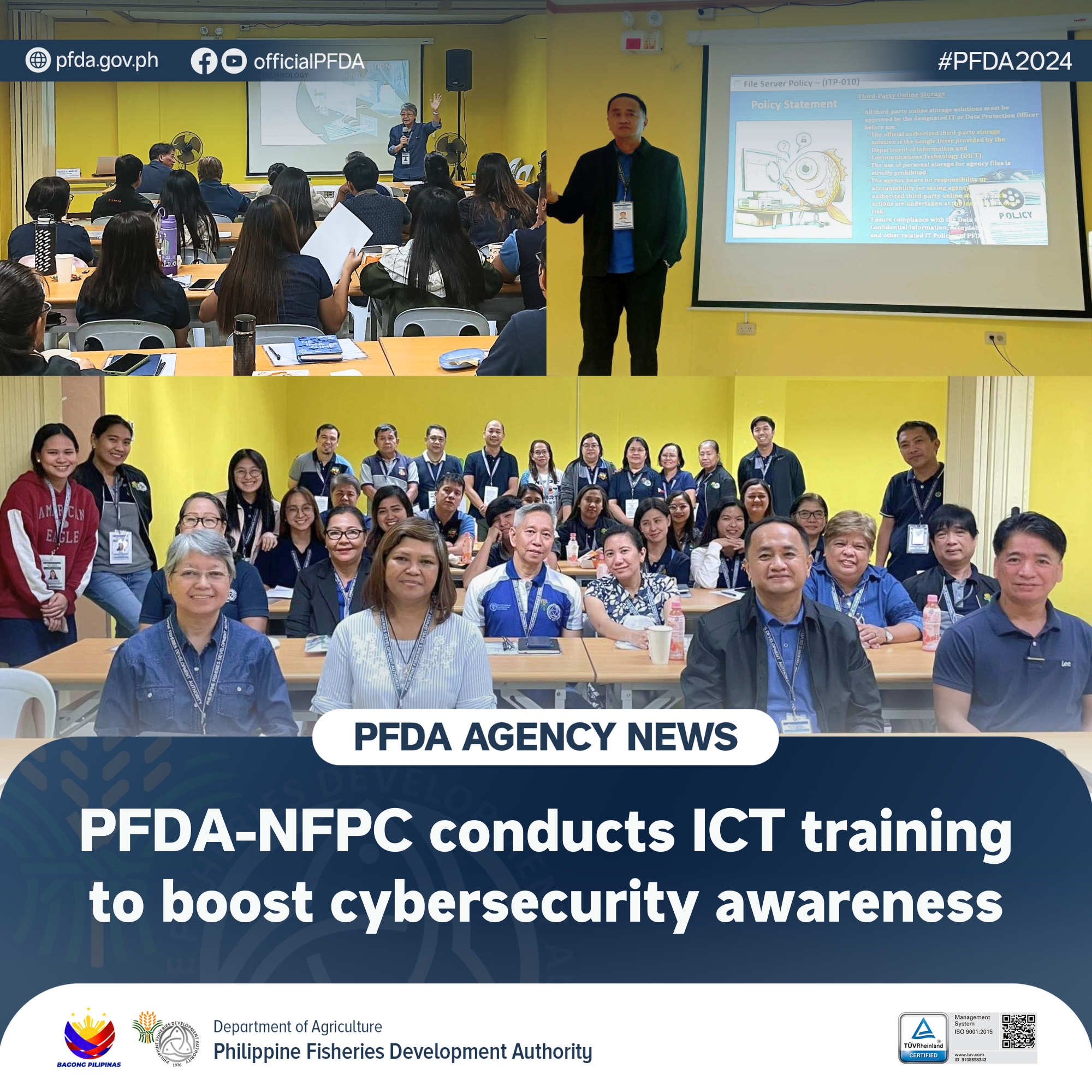 PFDA Agency News 03182024 PFDA NFPC conducts ICT training to boost cybersecurity awareness 2