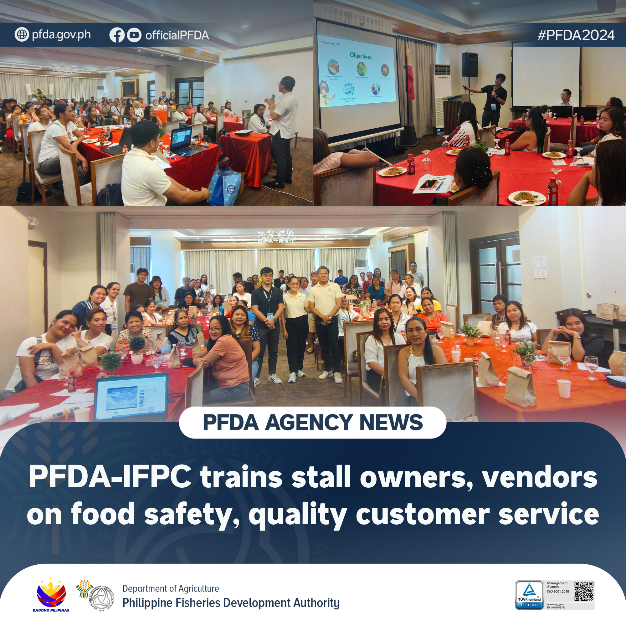 PFDA Agency News 06062024 PFDA IFPC trains stall owners vendors on food safety quality customer service