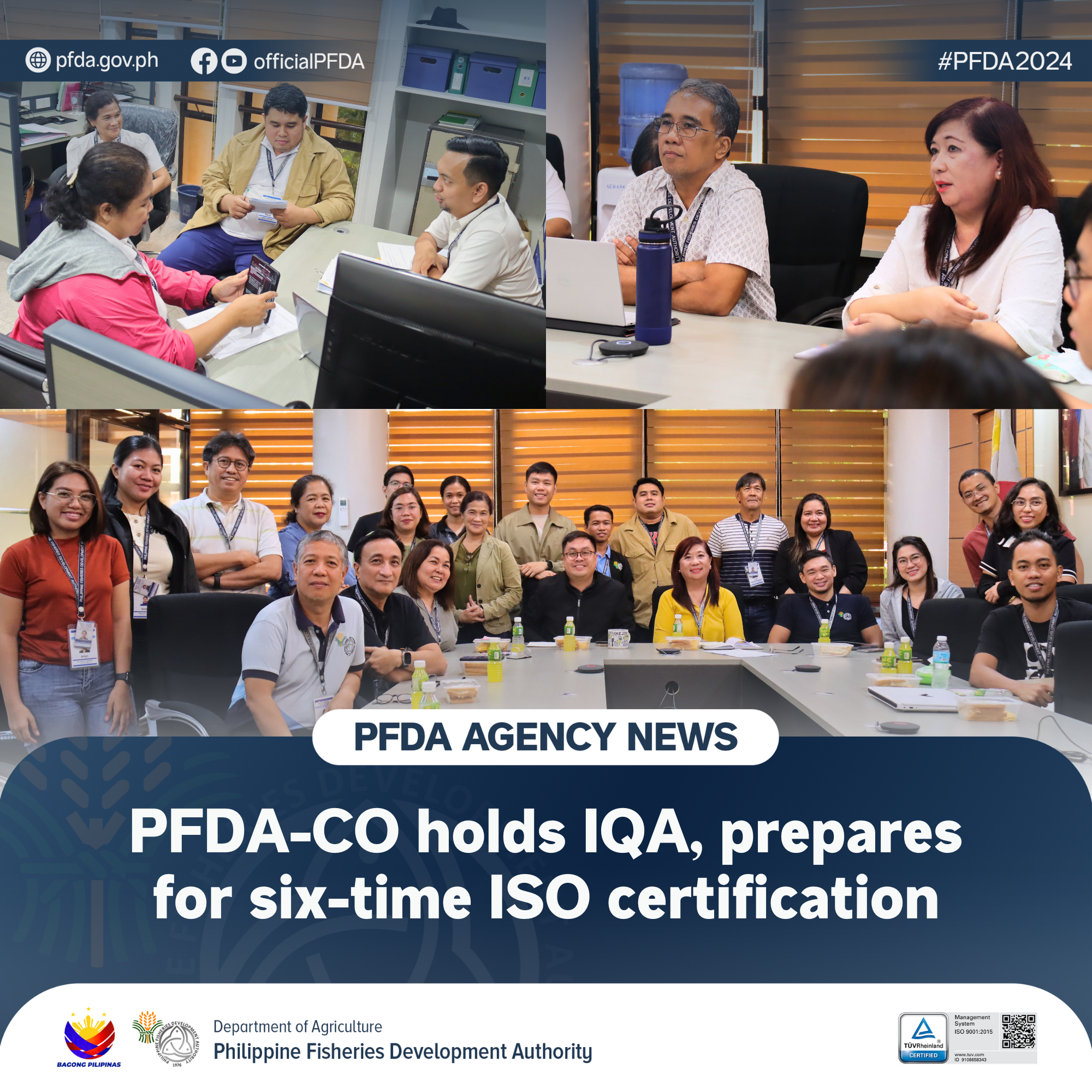 PFDA Agency News 07192024 PFDA CO holds IQA prepares for six time ISO certification