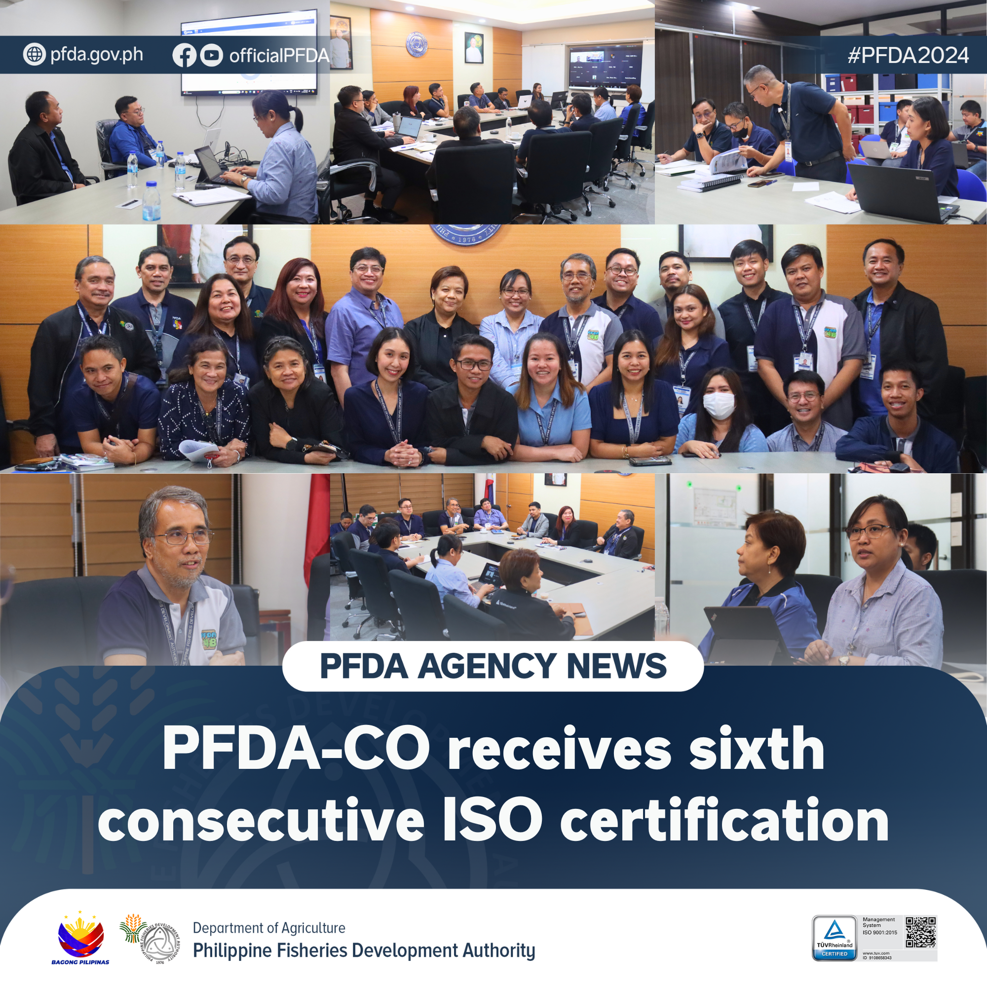 PFDA Agency News 09182024 PFDA CO receives sixth consecutive ISO surveillance