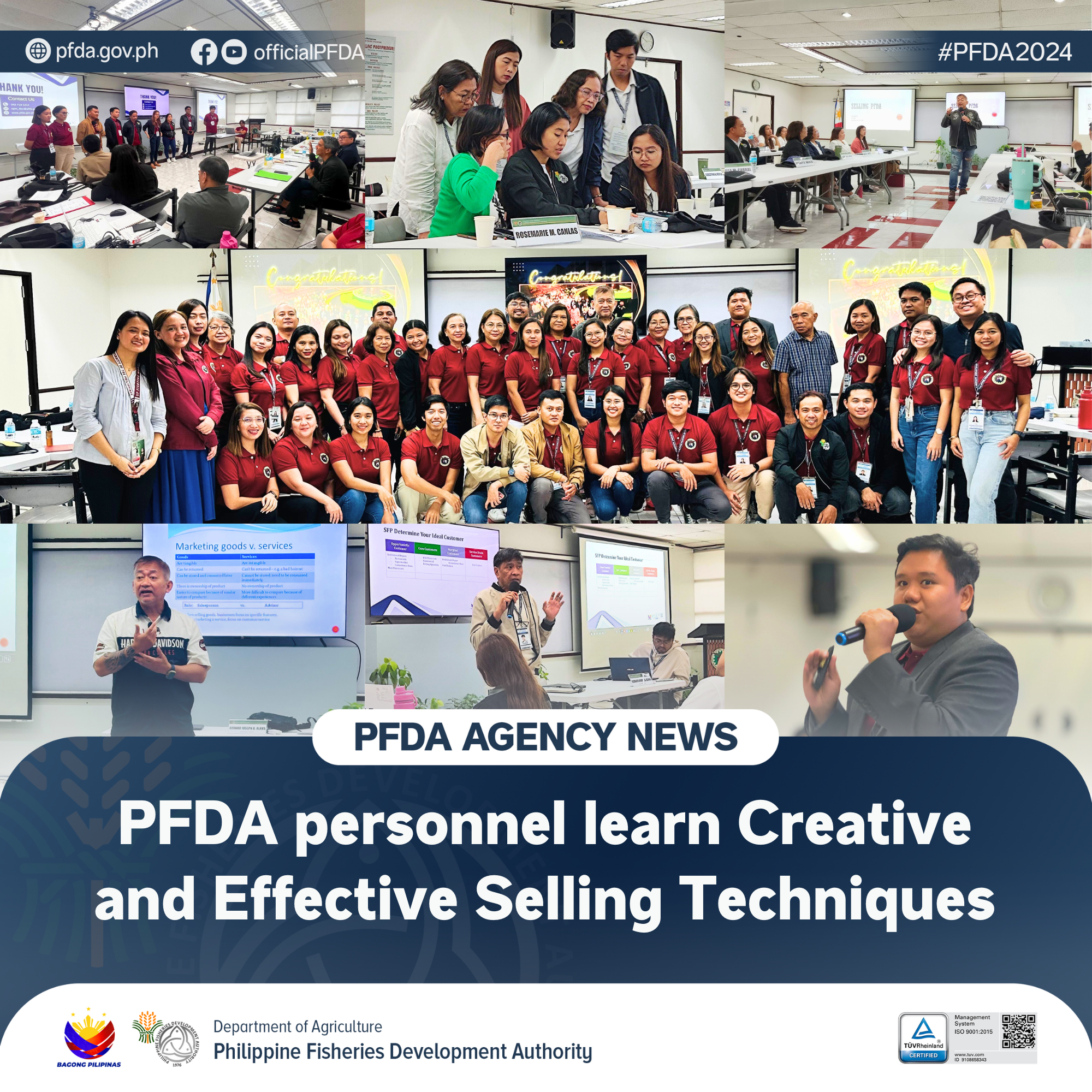 PFDA Agency News 10222024 PFDA personnel learn Creative and Effective Selling Techniques